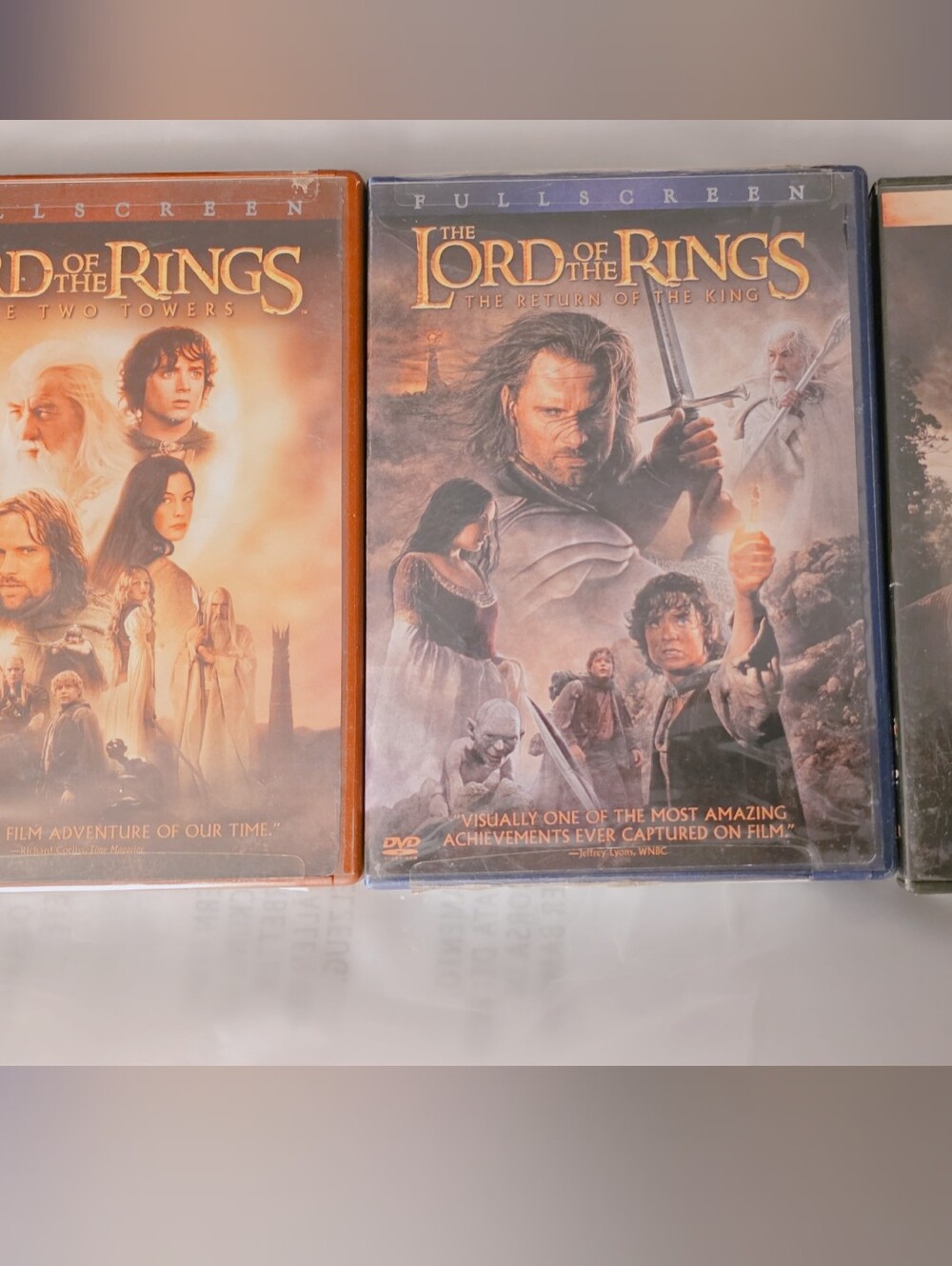 The Lord of the Rings Trilogy DVD Set - Blue and Brown Covers